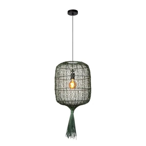 Lucide GARVE - Pendant light - Ø 40 cm - 1xE27 - Green image 1