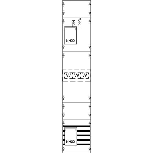KA4094 CT meter panel, Field width: 1, Rows: 0, 1350 mm x 250 mm x 160 mm, IP2XC image 5