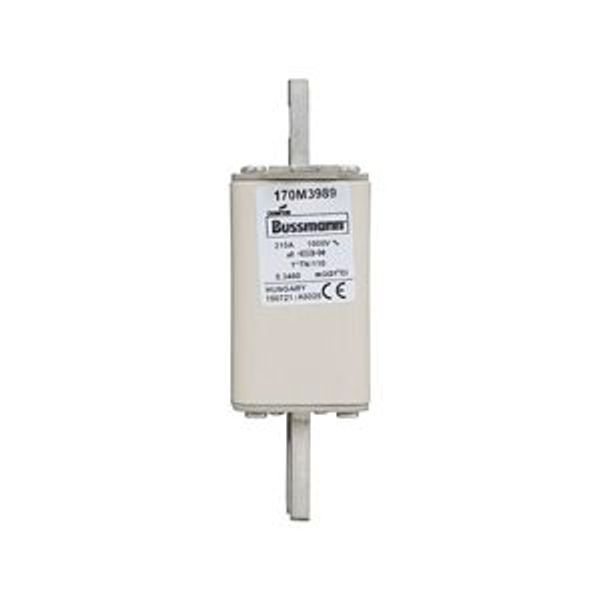 Fuse-link, high speed, 315 A, AC 1000 V, compact DIN 1, 43 x 61 x 138 mm, aR, DIN, IEC, type T indicator image 4