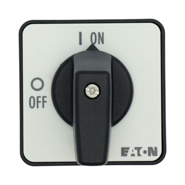 On-Off switch, T0, 20 A, flush mounting, 4 contact unit(s), 8-pole, with black thumb grip and front plate image 29