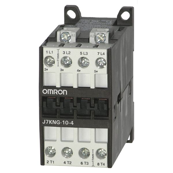 DC solenoid motor contactor, 4-pole, 10A, 110 VDC image 1