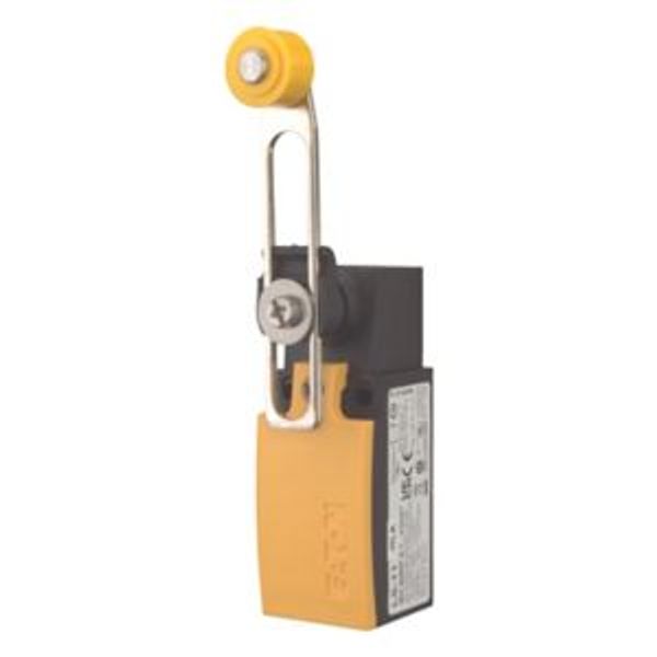 Position switch, Adjustable roller lever, Complete unit, 1 N/O, 1 NC, Cage Clamp, Yellow, Insulated material, -25 - +70 °C image 2