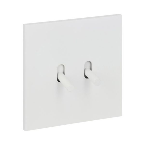 Art d'Arnould universe Epure double two-way switch or switch - satin white image 1