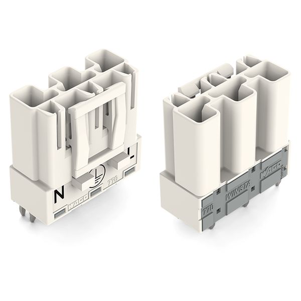 Plug for PCBs straight 3-pole white image 3