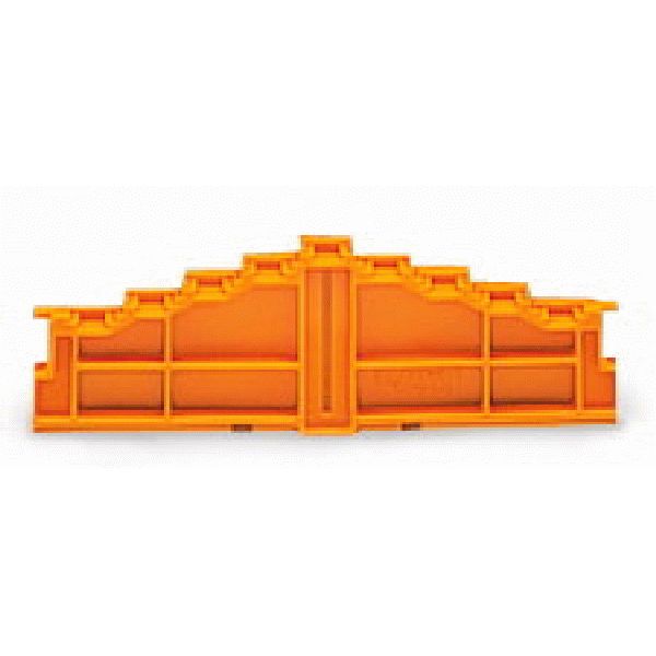4-level end plate marking: 0-1-2-3--3-2-1-0 7.62 mm thick orange image 1