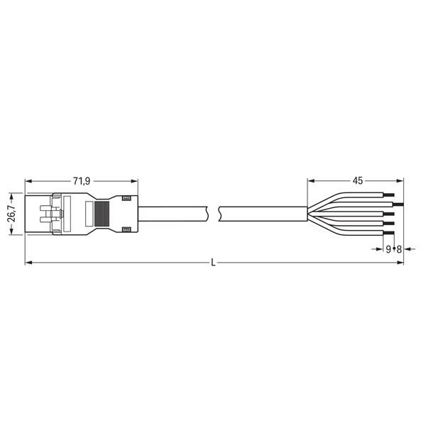 891-8385/266-501 pre-assembled connecting cable; Cca; Plug/open-ended image 4