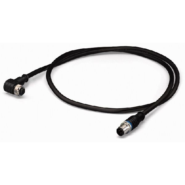Sensor/Actuator cable M12A socket angled M12A plug straight image 2