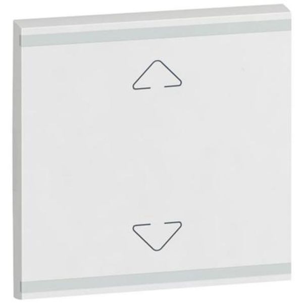 Square key cover Arteor BUS/SCS - Up/Down symbol - 2 modules - white image 1