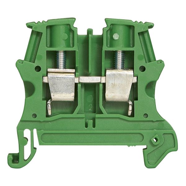 Terminal block viking 3 -screw -for conductor -1 connect - plastic base -pitch 6 image 1