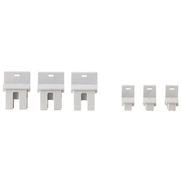 3 x Bus connector plug between base unit and expansion unit/bus module and 3 x end covers, For use with easyE4 image 1