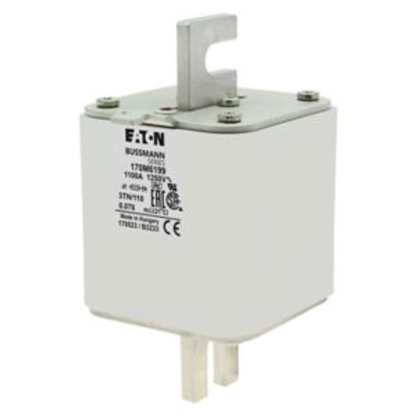 Fuse-link, high speed, 1100 A, AC 1250 V, size 3, 76 x 90 x 139 mm, aR, DIN, IEC, type T indicator image 6