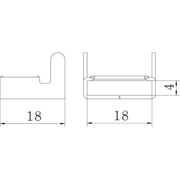 SBV 15 A2 Tightening strap lock single-sided 20x18 image 2