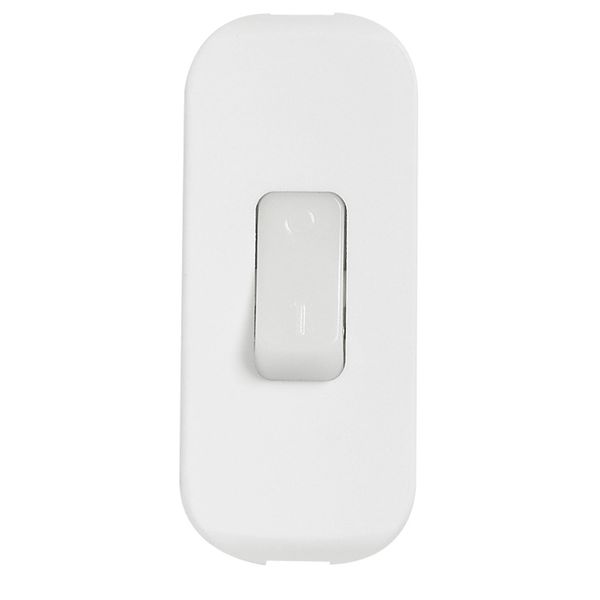 Cord switch - 2P - 2 A - 250 V~ - fluorescent - white spotted image 1