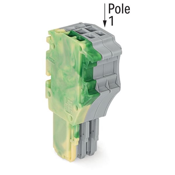 1-conductor female connector Push-in CAGE CLAMP® 1.5 mm² green-yellow/ image 2