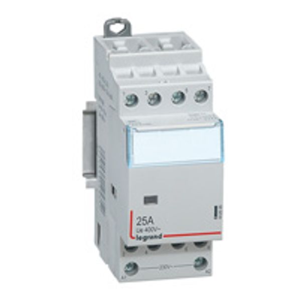Power contactor CX³ - with 230 V~ coll - 4P - 400 V~ - 25 A - 2 N/C + 2N/O image 1