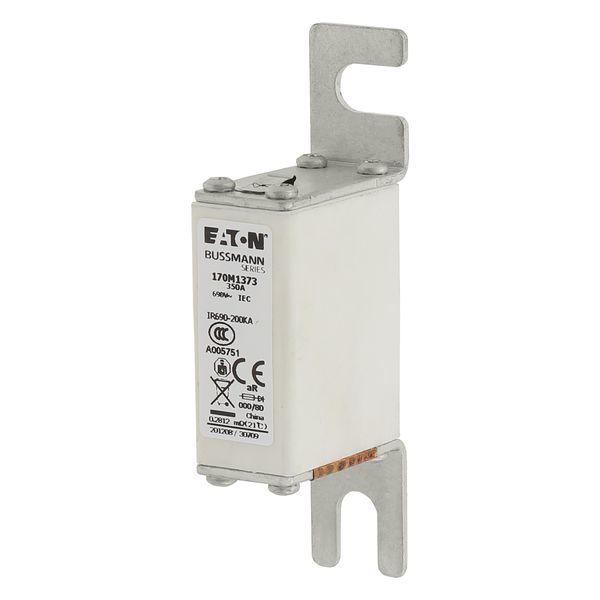 Fuse-link, high speed, 350 A, AC 690 V, DIN 000, 21 x 40 x 100 mm, aR, DIN, IEC, single indicator image 17