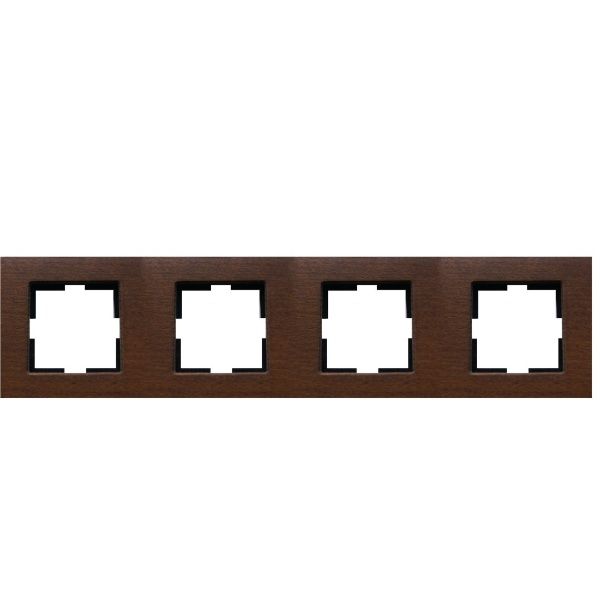 Novella Accessory Wooden - Walnut Tree Four Gang Frame image 1