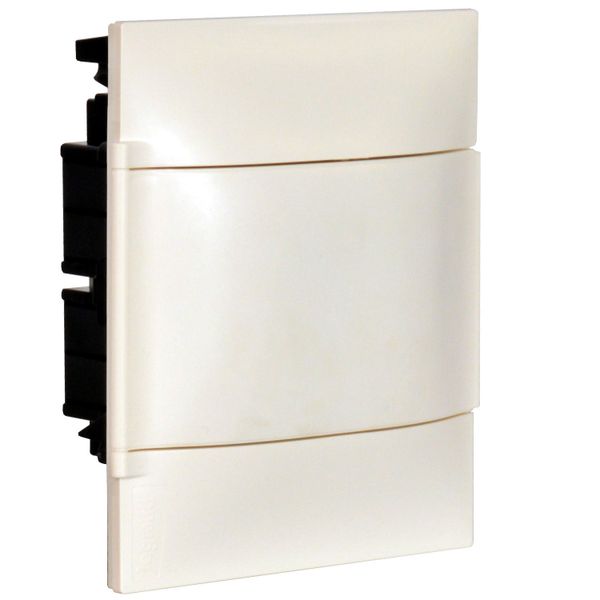 LEGRAND 1X4M FLUSH CABINET WHITE DOOR WITHOUT TERMINAL BLOCK FOR DRY WALL image 1