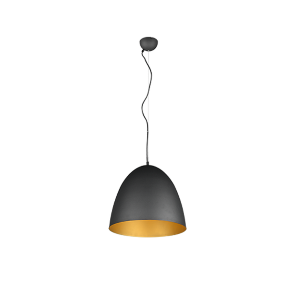 Tilda pendant 40 cm E27 matt black/gold image 1