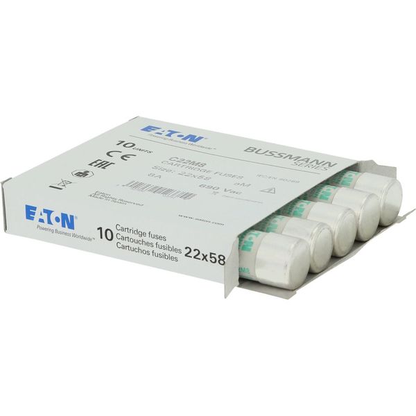 Fuse-link, LV, 8 A, AC 690 V, 22 x 58 mm, aM, IEC image 12