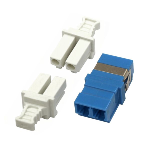 FO Coupler LC-Duplex,Singlemode,zirconia,without flange,blue image 1