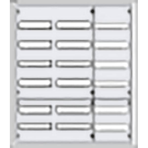 U63 U Compact distribution board, Flush mounting, 216 SU, Isolated (Class II), IP31, Field Width: 3, Rows: 6, 984 mm x 810 mm x 120 mm image 1