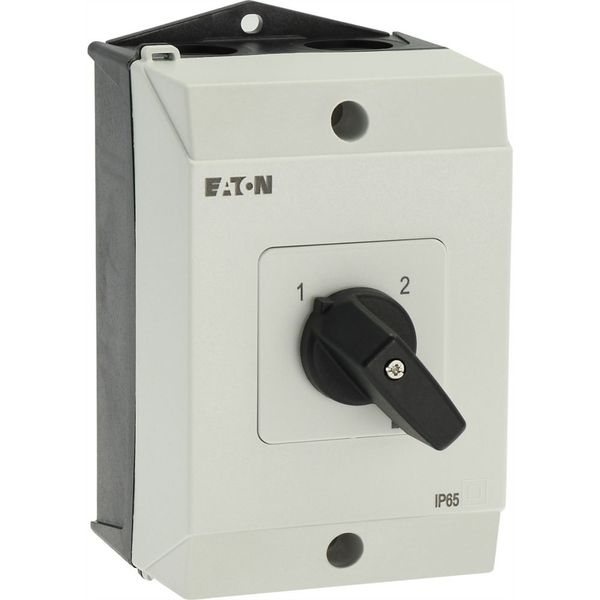 Multi-speed switches, T0, 20 A, surface mounting, 4 contact unit(s), Contacts: 8, 90 °, maintained, Without 0 (Off) position, 1-2, Design number 11 image 38