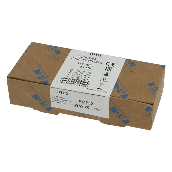 Fuse-link, LV, 2 A, AC 240 V, BS88, 12 x 47 mm, gL/gG, BS image 14