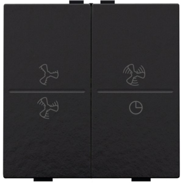 Double key with ventilator symbols 0 to 3 for wireless switch or push image 1