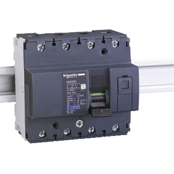 Miniature circuit-breaker, Acti9 NG125H, 4P, 80 A, C curve, 36 kA (IEC 60947-2) image 2