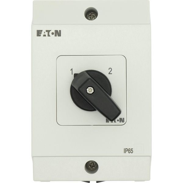 Multi-speed switches, T0, 20 A, surface mounting, 4 contact unit(s), Contacts: 8, 90 °, maintained, Without 0 (Off) position, 1-2, Design number 11 image 55