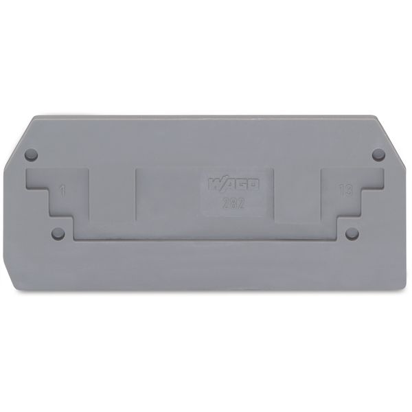 End plate 2.5 mm thick gray image 1