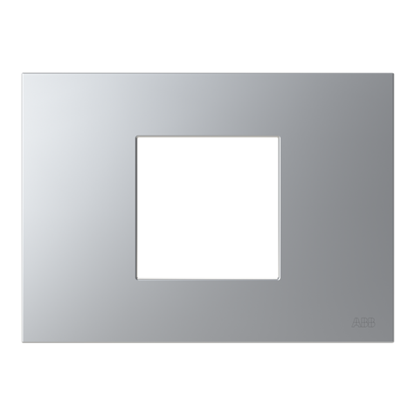 N2372 PL Frame 2 modules 1gang Silver - Zenit image 1