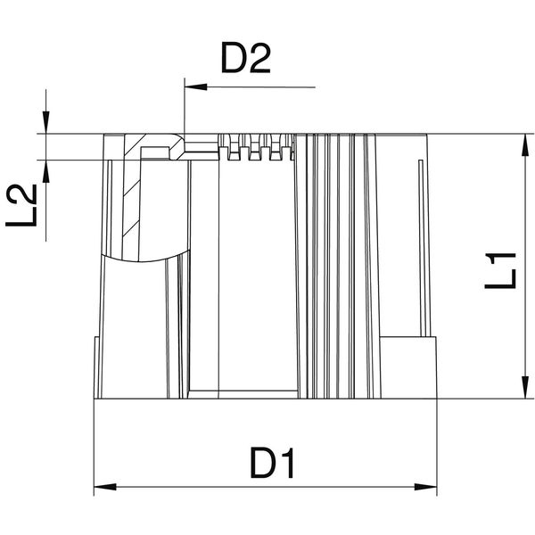 129 TB M16 SW Pipe end sleeve, separable metric M16 image 2