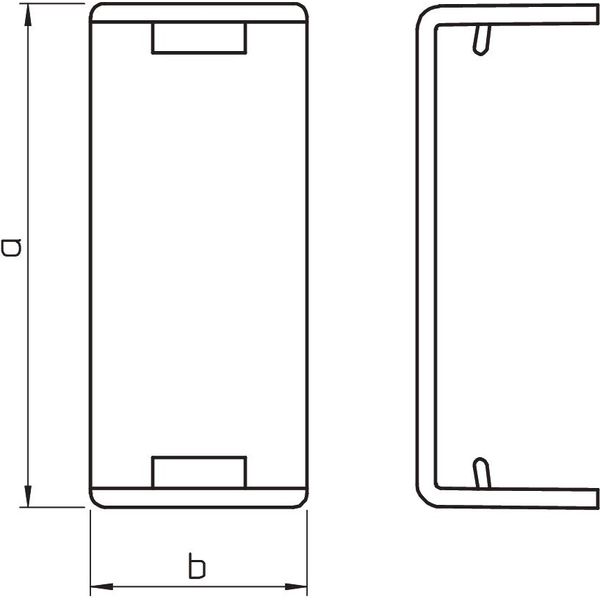 WDK HS15040RW Joint cover  15x40mm image 2