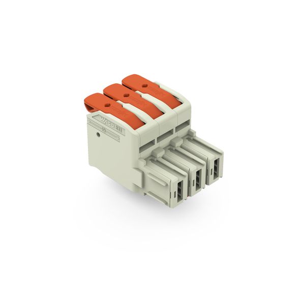 832-1103/323-000 1-conductor female connector; lever; Push-in CAGE CLAMP® image 1