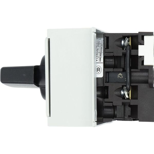 Changeoverswitches, T0, 20 A, service distribution board mounting, 1 contact unit(s), Contacts: 2, 45 °, maintained, With 0 (Off) position, HAND-0-AUT image 12