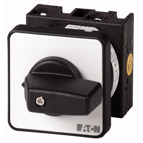 On-Off switch, 3 pole + N + 1 N/O + 1 N/C, 20 A, 90 °, center mounting image 1