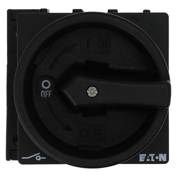 Main switch, P1, 40 A, flush mounting, 3 pole + N, STOP function, With black rotary handle and locking ring, Lockable in the 0 (Off) position image 11