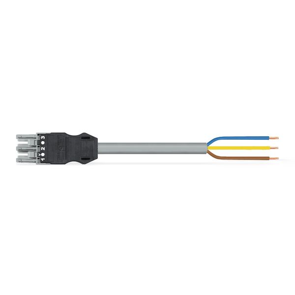 pre-assembled connecting cable Eca Socket/open-ended gray image 1