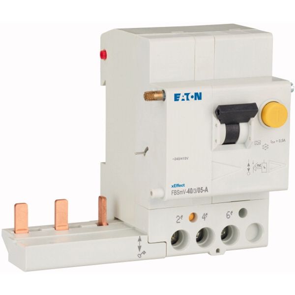 Residual-current circuit breaker trip block for FAZ, 40A, 3p, 500mA, type A image 4