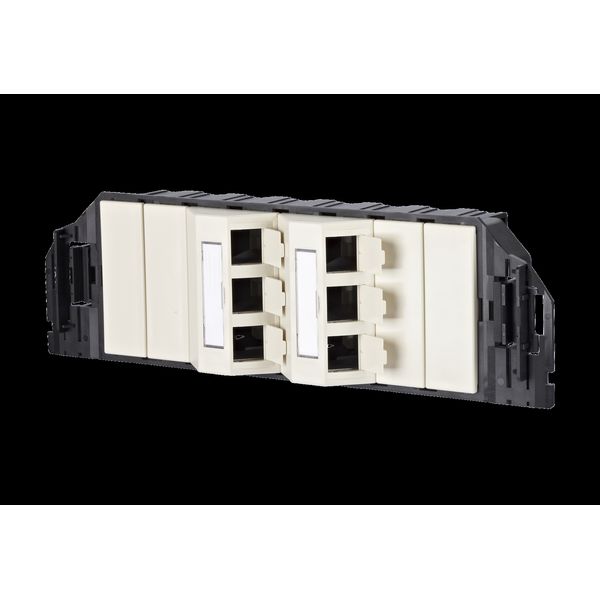 Subway underfloor unit GB3 Modul 6 port unequipped pearl white image 1