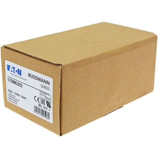 Fuse-link, high speed, 350 A, AC 1250 V, size 3, 76 x 76 x 155 mm, aR, IEC, single indicator image 13