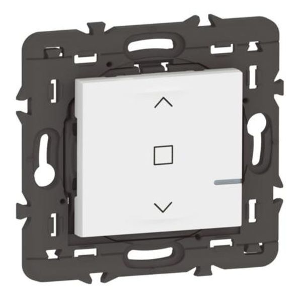 077746LA Wireless control for connected roller shutter Mosaic with Netatmo - white without plate image 1