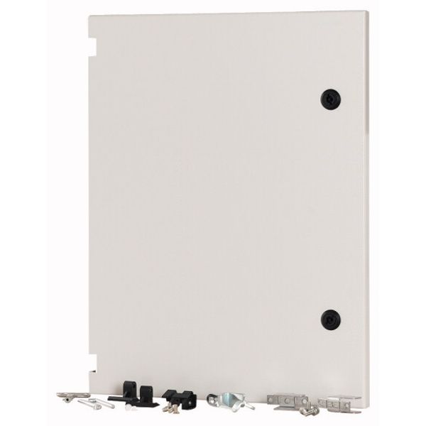 Section wide door, closed, HxW=550x425mm, IP55, grey image 1