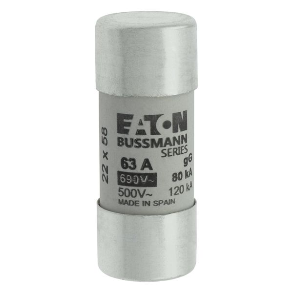 Fuse-link, LV, 63 A, AC 690 V, 22 x 58 mm, gL/gG, IEC image 16