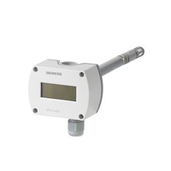 QFM3160D - Duct sensor for humidity and temperature for demanding requirements, with display image 1