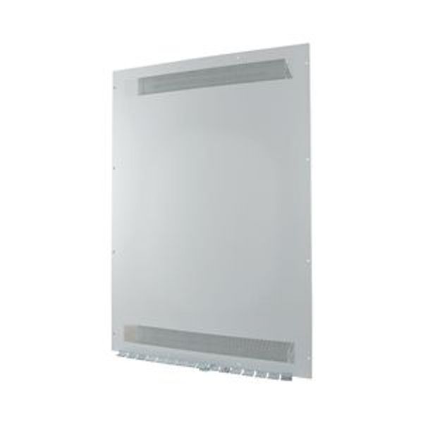 Front plate (section high), ventilated, W=1350mm, IP31, grey image 2