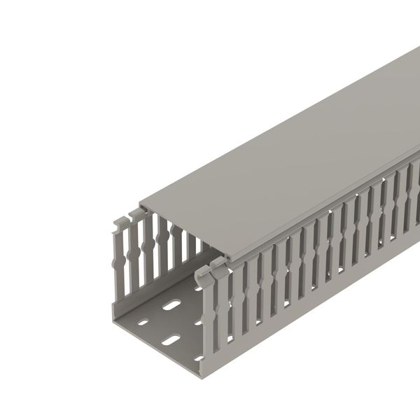 CABLIX 8080 S  Connecting channel, CABLIX, 80x80x2000, stone grey, Polyvinyl chloride image 1