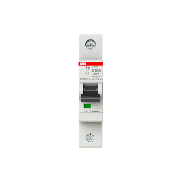 S201-K63 Miniature Circuit Breaker - 1P - K - 63 A image 4